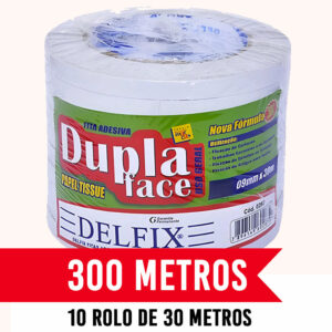 Fita Adesiva Dupla Face  Delfix 9mm - 10 Rolos  de 30 metros - Oferta na Shopee