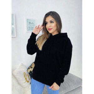 Blusa de Frio Moletom Bordado feminino Confortável Super Elegante Casual Gael Shop - Oferta na Shopee