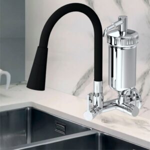 Torneira Cozinha Filtro Parede Tubo Cone Luxo Preto - Oferta na Shopee