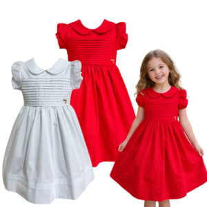 Vestido Fustão Algodão - Batizado