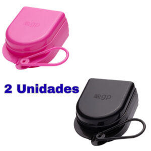 Kit 2 Unidades Caixinha Aparelho Estojo Ortodôntico Bruxismo Protetor Bucal Moldeira Tutti Fruti - Oferta na Shopee