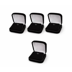 Caixinhas De Veludo - Compre 3 Ganhe 1 De Brinde Cor Unica 4 unidades - Oferta na Shopee