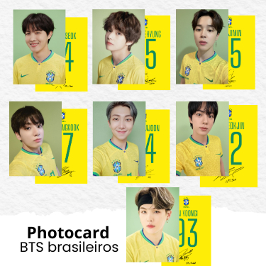 PHOTOCARD BTS BRASILEIROS GIGANTE A4 FANMADE BR PHOTOCARD BTS BRASILEIROS GIGANTE A4 FANMADE BR - Oferta na Shopee
