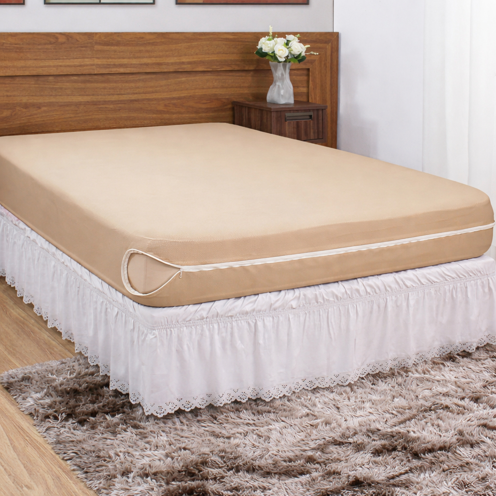 Capa de Colchão Queen Malha Gel com Zíper | Proteção, Conforto e Ajuste até 40cm Capa de Colchão Queen Malha Gel com Zíper | Proteção