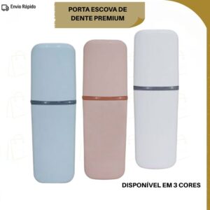 Porta Escova de Dente para Viagem com Tampa Organização Total Resistente - Oferta na Shopee