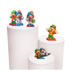 Kit de Display 4 de 20cm Totens para Decoração de Festa Patata Circo Patati  em MDF Cortado a Laser - Oferta na Shopee