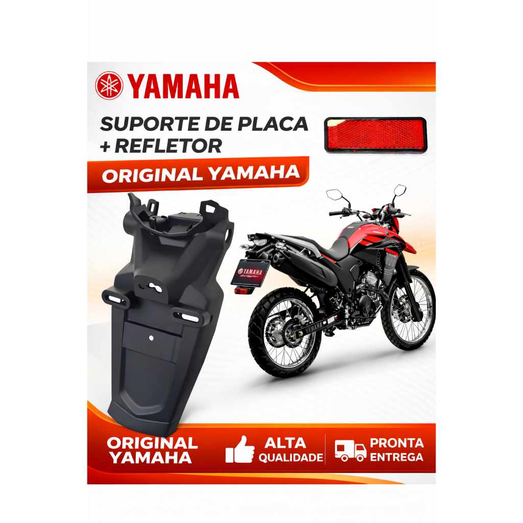 SUPORTE PLACA + OLHO DE GATO XTZ LANDER 250 2020 2021 2022 2023 2024 2025 SUPORTE PLACA + OLHO DE GATO XTZ LANDER 250 2020 2021 2022 2023 2024 2025