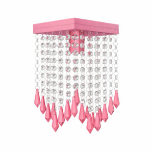 Lustre Luminária Plafon Rosa Bebê Menina Sala Quarto Cozinha Londres - Oferta na Shopee