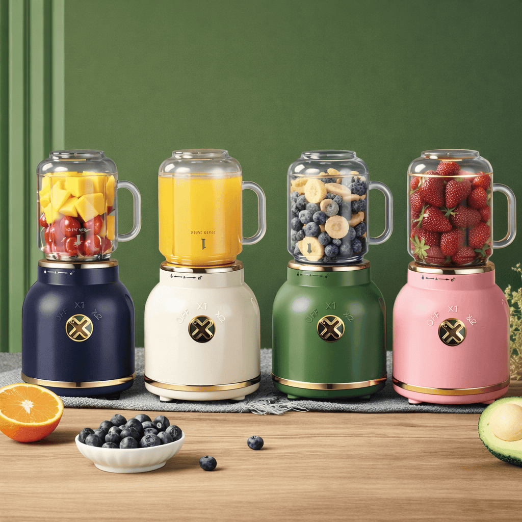 Mini Liquidificador Portátil Batedor Elétrico Caneca 500ml e 500ml Com 10 Lâminas, Tampa, Canudo e Copo Recarregável Mini Liquidificador Portátil Batedor Elétrico Caneca 500ml e 500ml Com 10 Lâminas, Tampa, Canudo e Copo Recarregável