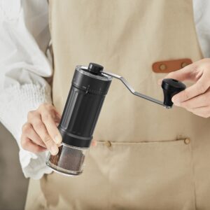 Moedor de Café  Manual Ajustável de Finura Aço Inoxidável Portátil para Uso Doméstico - Oferta na Shopee