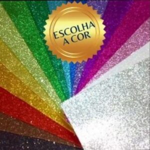 Kit 6 placas de EVA com glitter  40cmx48cm(pode escolher as cores) - Oferta na Shopee