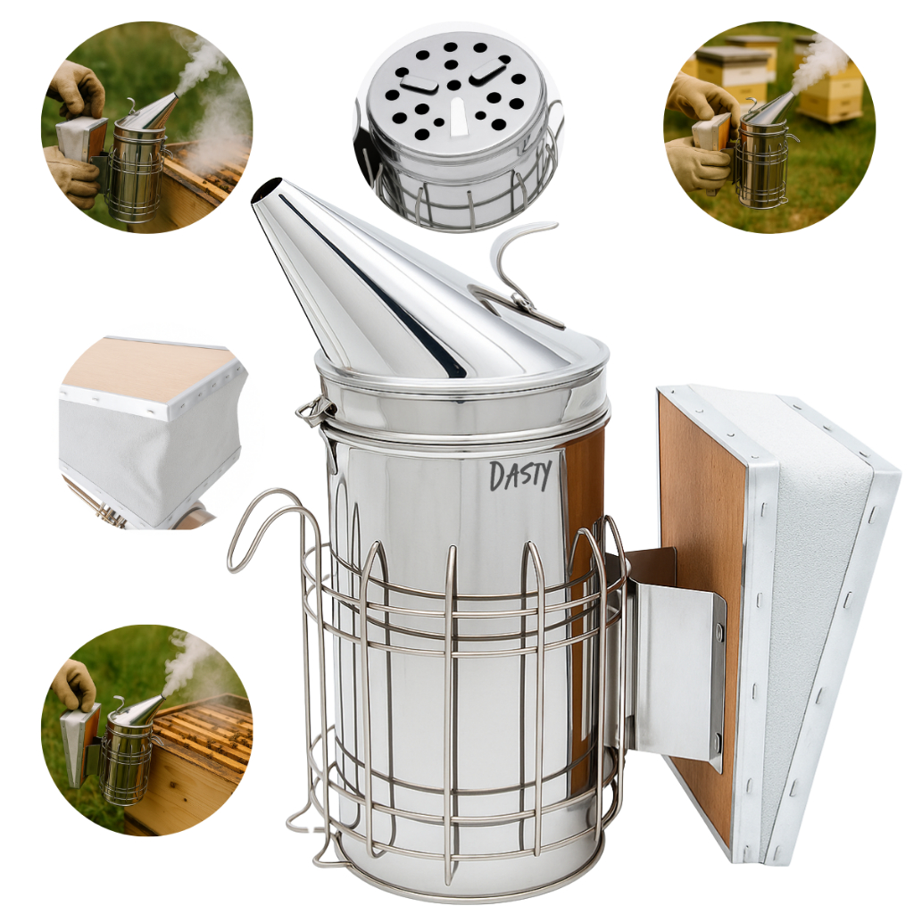 Fumegador Inox 1,7 L Para Manuseio Nas Colmeia Apicultura Fumegador Inox 1