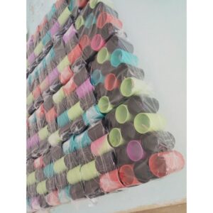 porta linha plástico com 12 unidades coloridos pronta entrega - Oferta na Shopee