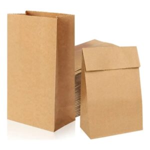 Saco de Lanche Kraft Papel Delivery M 30x18x10 Pacote 100unidades Liso Marrom-claro Liso - Oferta na Shopee