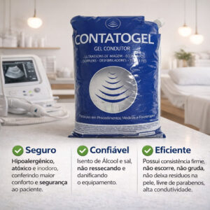Gel Clinico Contato Condutor Ultrassom Incolor 5kg Bag Contatogel RMC Tens Fes - Oferta na Shopee