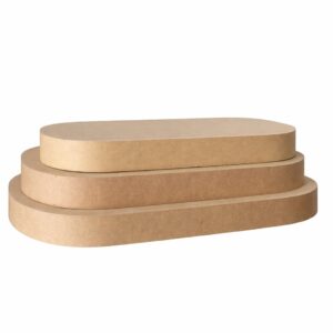 Palco Orgânico em MDF – Formato Oval para Decoração de Festas - Oferta na Shopee