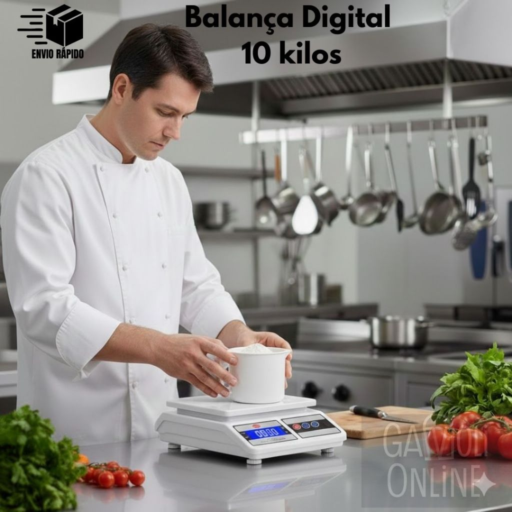 Balança Digital Eletrônica de Mesa Cozinha até 10kg para Medir Alimentos e Receitas Uso Doméstico e Profissional Branca Balança Digital Eletrônica de Mesa Cozinha até 10kg para Medir Alimentos e Receitas Uso Doméstico e Profissional Branca - Oferta na Shopee
