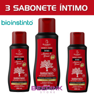 3 Sabonetes Íntimos Barbatimão Bio Instinto 200ml - pH Equilibrado e Fragrância Agradável - Oferta na Shopee