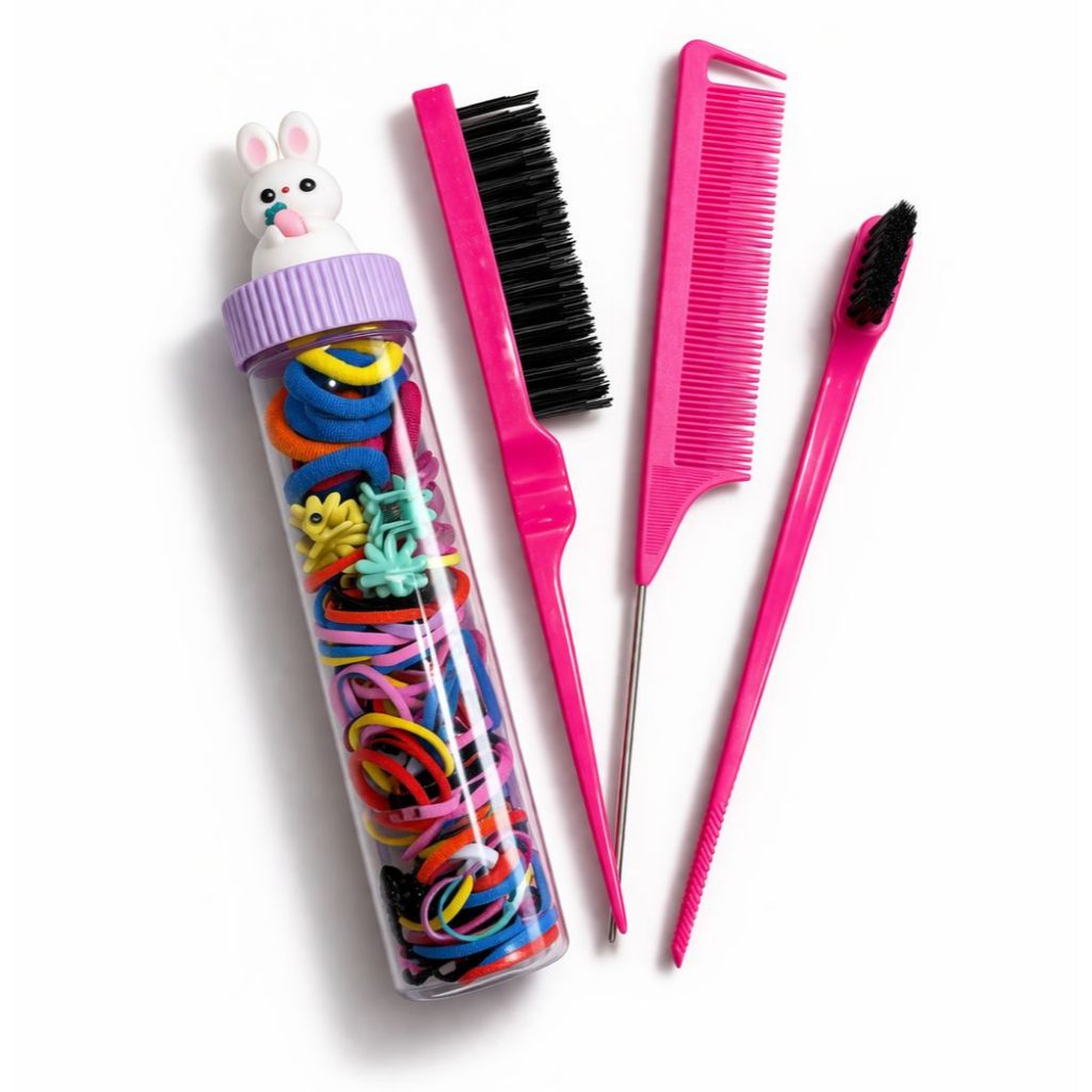 kit de Pente Para Cabelo Com 3 Unidades + Elastico Para Cabelo kit de Pente Para Cabelo Com 3 Unidades + Elastico Para Cabelo - Oferta na Shopee