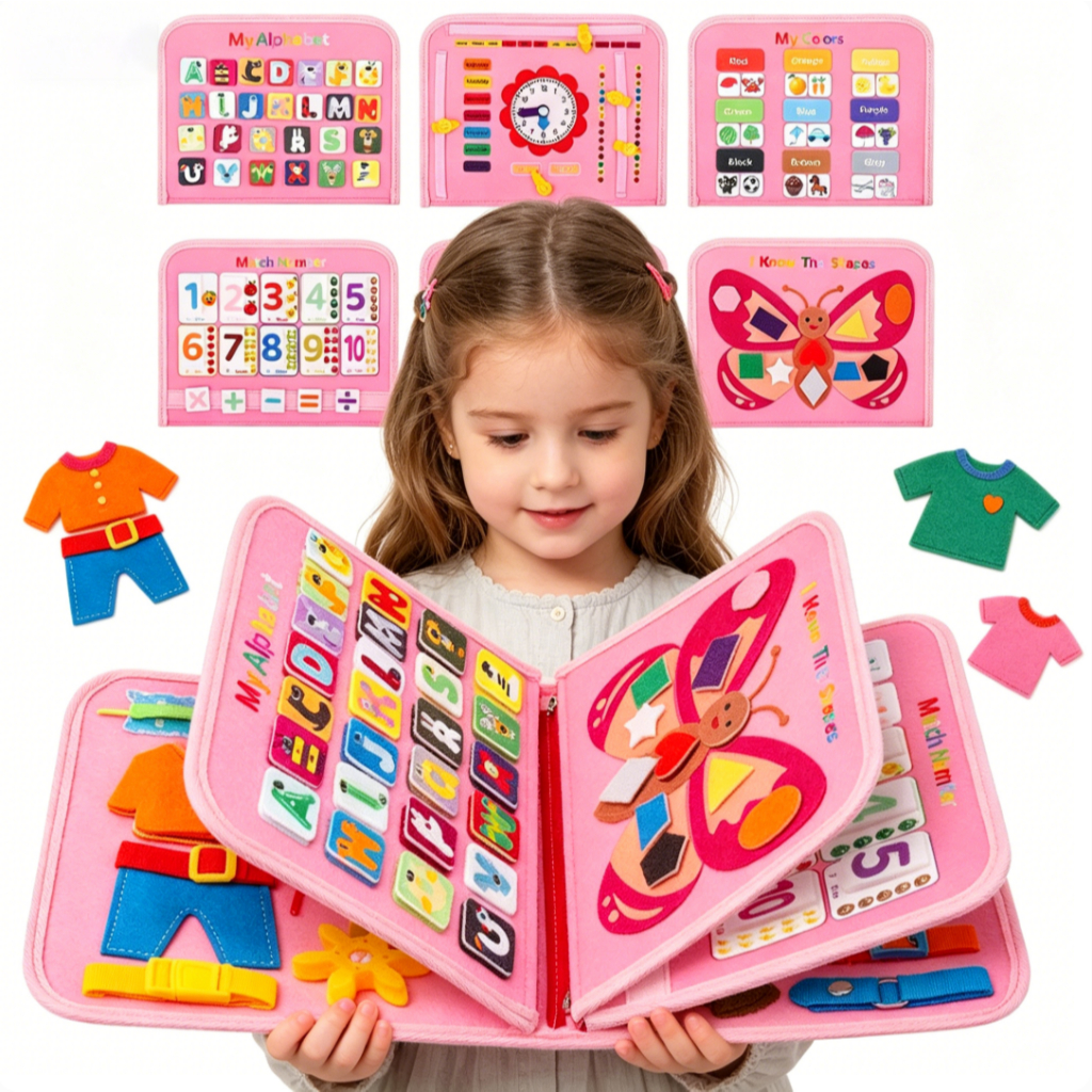 Placa De Aprendizagem De Feltro Para Crianças Habilidades De Vida Brinquedo Educativo Montessori Placa De Aprendizagem De Feltro Para Crianças Habilidades De Vida Brinquedo Educativo Montessori - Oferta na Shopee