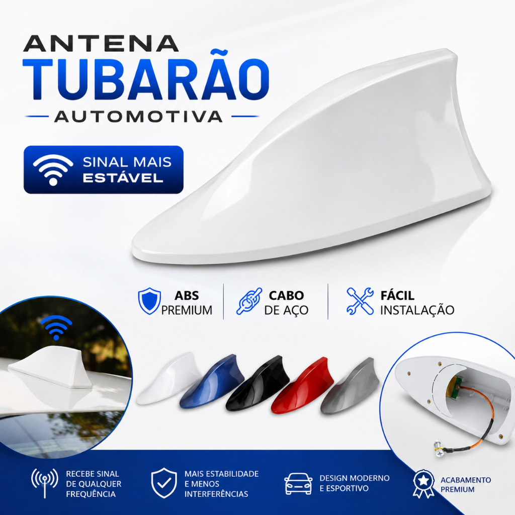 Antena Automotiva 6,0dB Rádio De Barbatana De Tubarão Do Carro Sinal FM Para Todos Carros de Teto Curvado ZEM Antena Automotiva 6,0dB Rádio De Barbatana De Tubarão Do Carro Sinal FM Para Todos Carros de Teto Curvado ZEM