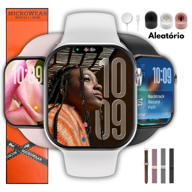 Relógio Smartwatch W11 mini 42mm Responde Whatsapp Microwear Serie 11 + Brindes Relógio Smartwatch W11 mini 42mm Responde Whatsapp Microwear Serie 11 + Brindes - Oferta na Shopee