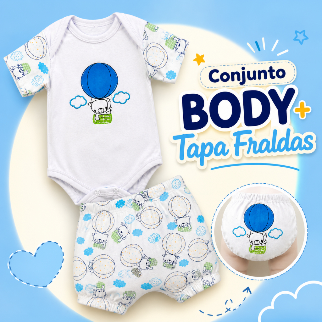 Body Com Tapa Fraldas Conjunto Bebê Menino em Malha Suedine 100% Algodão Macio Confortável Bordado Body Com Tapa Fraldas Conjunto Bebê Menino em Malha Suedine 100% Algodão Macio Confortável Bordado - Oferta na Shopee