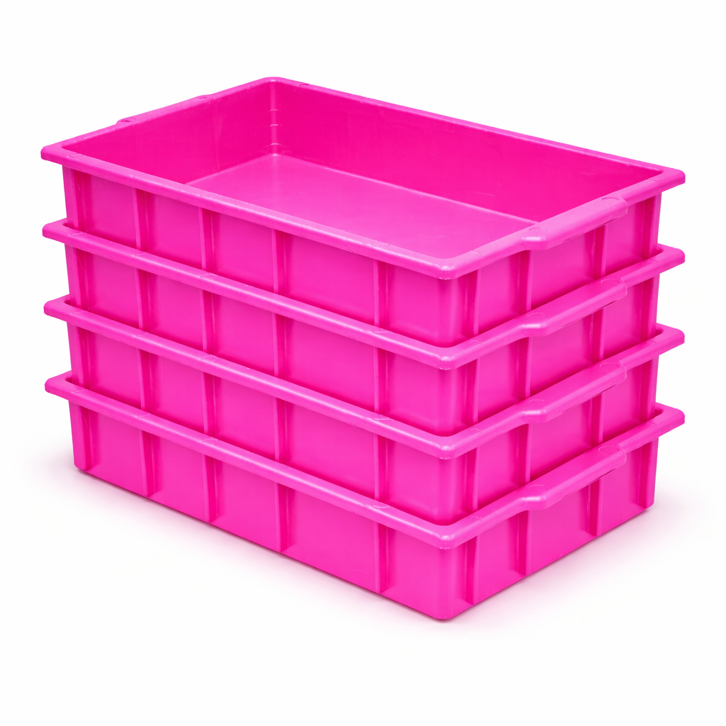 Kit 2 Bandeja Caixa Plastica Organizadora 7 Litros Rosa – Plasconex Kit 2 Bandeja Caixa Plastica Organizadora 7 Litros Rosa – Plasconex
