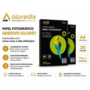 Papel Fotografico Glossy Adesivo Brilho 135g - Oferta na Shopee