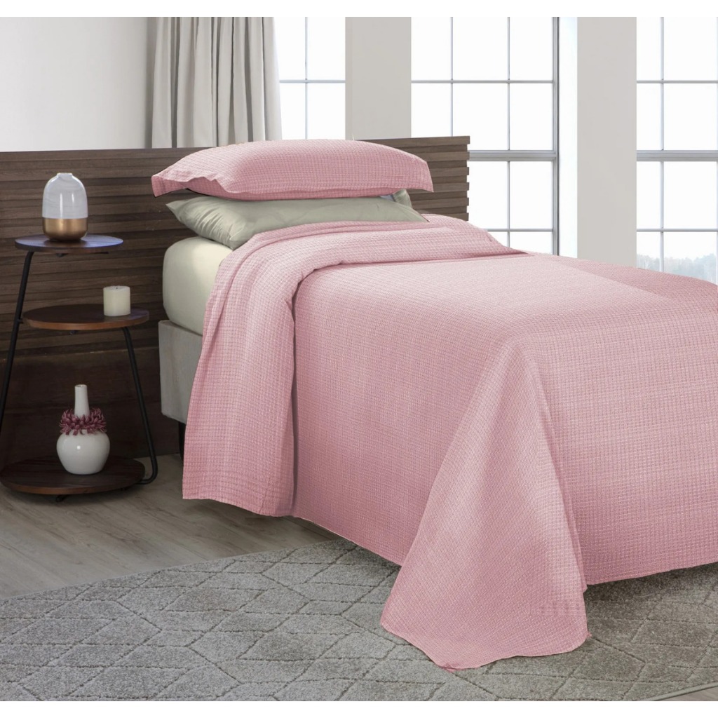 Kit Colcha Cobre Leito Roupa de Cama Solteiro Piquet Algodão 2 Peças Várias Cores Kit Colcha Cobre Leito Roupa de Cama Solteiro Piquet Algodão 2 Peças Várias Cores