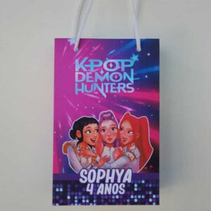 Sacolinha Surpresa Personalizada Lembrancinha Guerreiras do kpop Huntrix Pegue e Monte Tamanho P - Oferta na Shopee