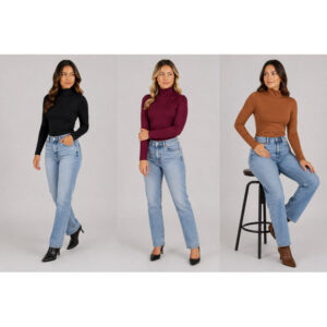 3 Blusa Feminino Cacharrel Segunda Pele gola alta Suplex Premium - Oferta na Shopee
