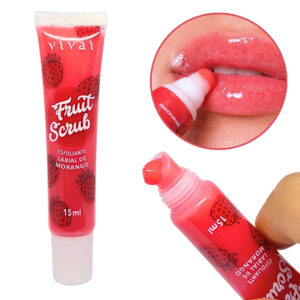 Esfoliante Labial Morango Hidratante Labial Balm com Esfoliação Suave p/ Lábios Macios - Oferta na Shopee