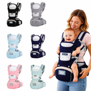 Bolsa Canguru Ergonômico Bebê Mãe  3 em 1 Bolsos Frontais e Laterais  Proteção e Segurança - Oferta na Shopee