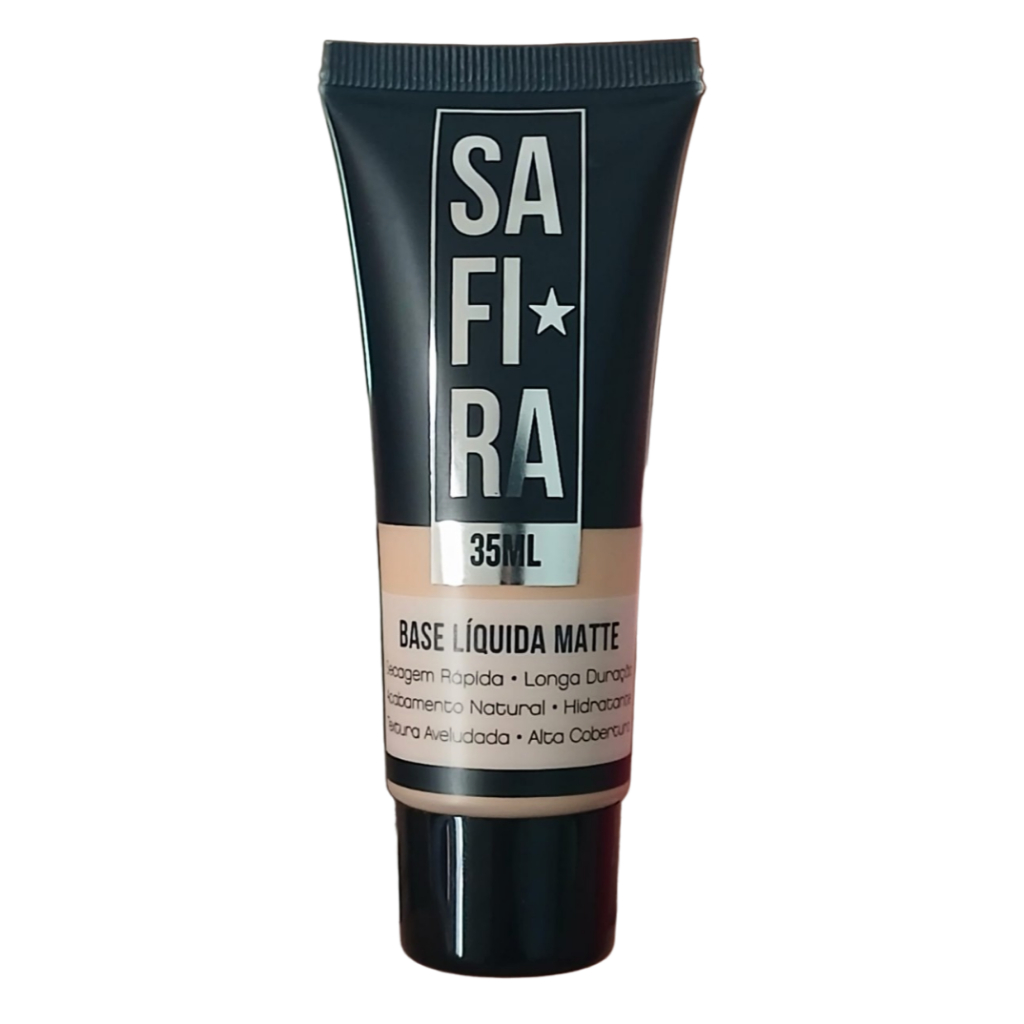 Base líquida Matte Safira Alta Cobertura 35 ml Base líquida Matte Safira Alta Cobertura 35 ml