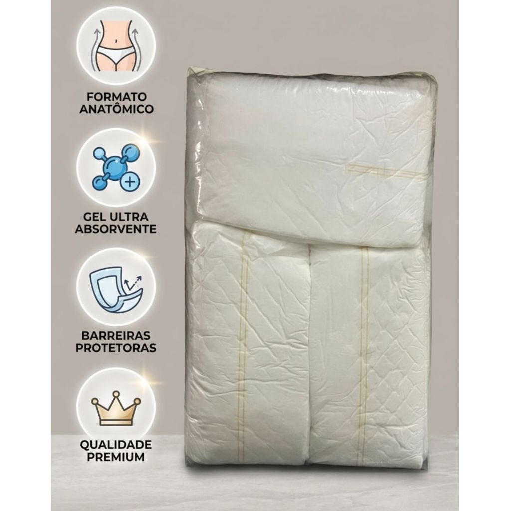 Fralda Geriátrica Descartável Pacotão SUPER Econômico – Fraldas 100% Premium – Qualidade com Preço Justo Fralda Geriátrica Descartável Pacotão SUPER Econômico – Fraldas 100% Premium – Qualidade com Preço Justo