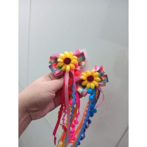 parzinho de laços junino adulto e infantil rosa - Oferta na Shopee