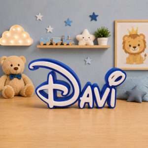 Nome personalizado com letra Disney | Decoração 3D Disney | Presente personalizado criativo - Oferta na Shopee