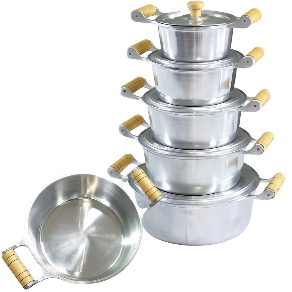 Jogo De Panelas Aluminio Batido Grosso Polido Conjunto de Caçarolas Jogo De Panelas Aluminio Batido Grosso Polido Conjunto de Caçarolas - Oferta na Shopee