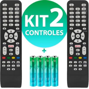 Controle Remoto Compatível Com Tv Aoc Smart Led Le43 Lcd Botão Netflix 8050 - Oferta na Shopee