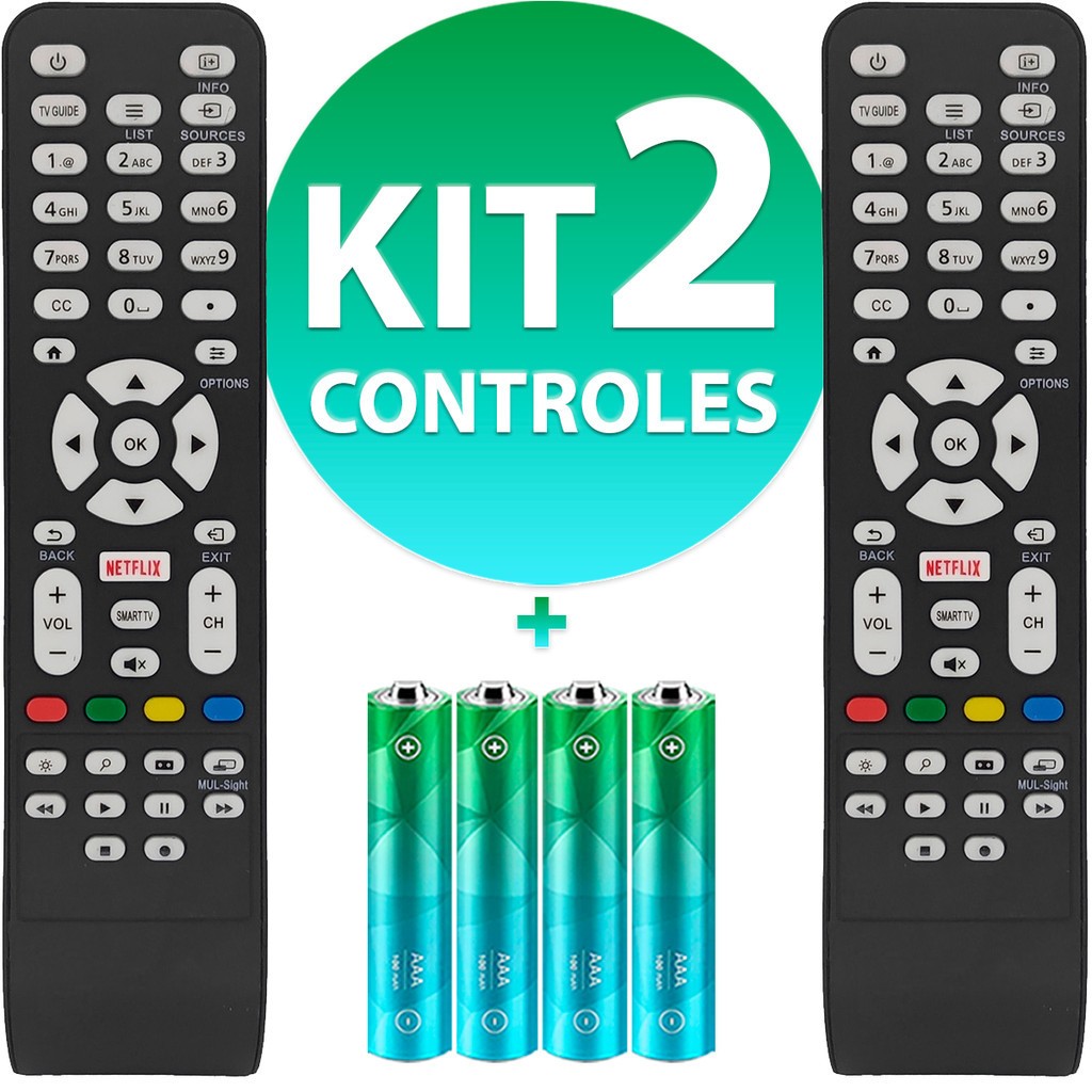 Controle Remoto Compatível Com Tv Aoc Smart Led Le43 Lcd Botão Netflix 8050 Controle Remoto Compatível Com Tv Aoc Smart Led Le43 Lcd Botão Netflix 8050 - Oferta na Shopee