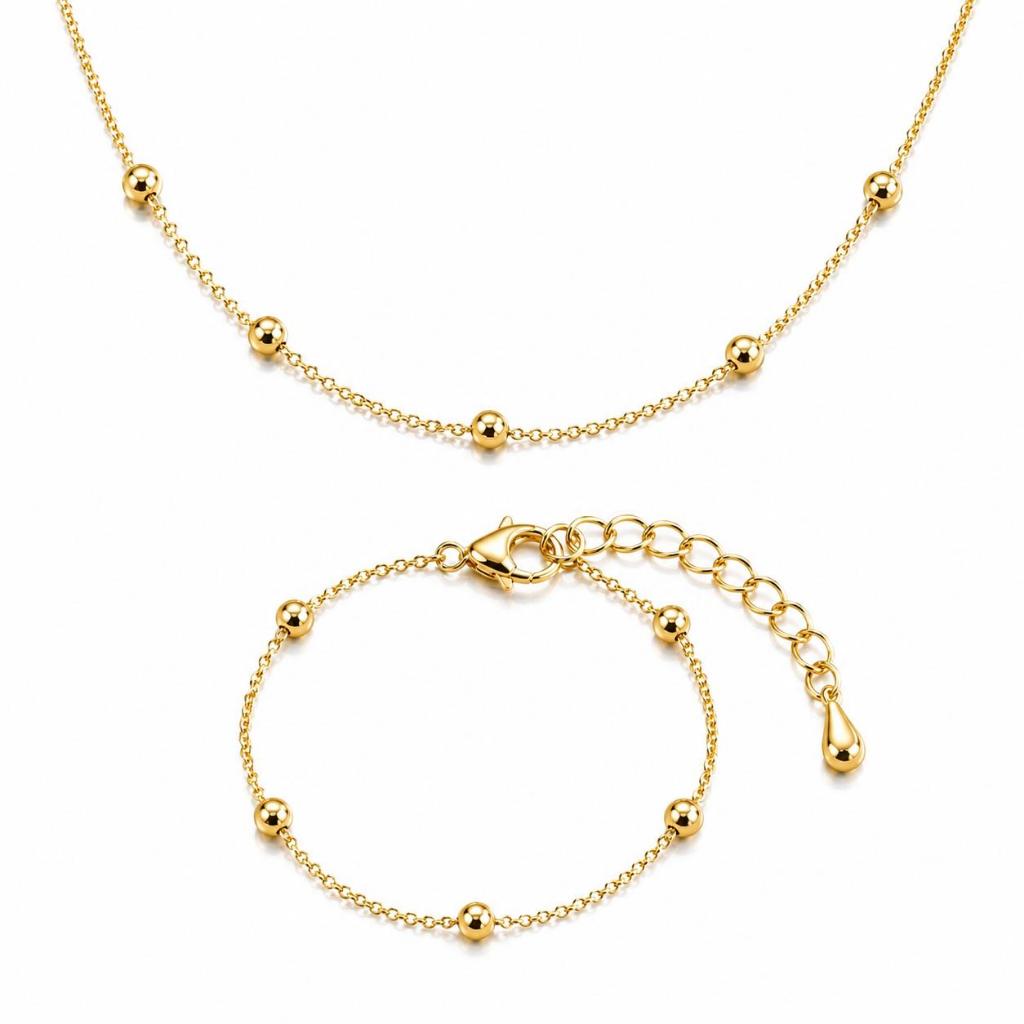 Conjunto Infantil Banhado a Ouro – Colar + Pulseira Delicados Antialérgicos com Fecho Lagosta Conjunto Infantil Banhado a Ouro – Colar + Pulseira Delicados Antialérgicos com Fecho Lagosta - Oferta na Shopee