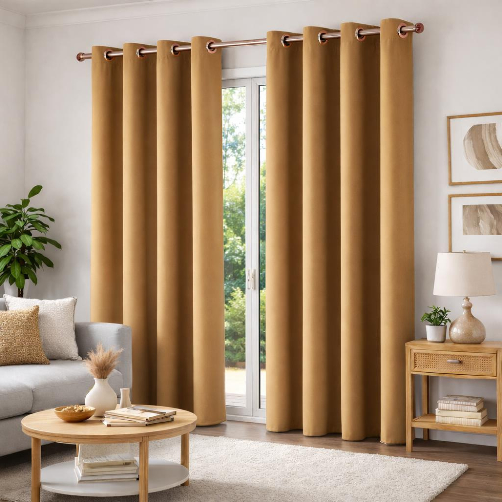Cortina Blackout 2,80 x 2,30 em Tecido Natural Contra a Luz, Estilo Confortável Quarto e Sala Luxo Cortina Blackout 2