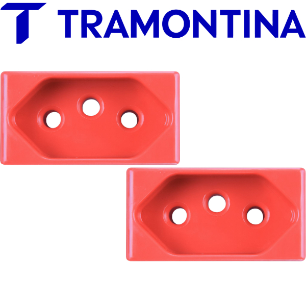 Módulo 2P+T 20A Tramontina 250V Vermelho Instalação Fácil Módulo 2P+T 20A Tramontina 250V Vermelho Instalação Fácil - Oferta na Shopee