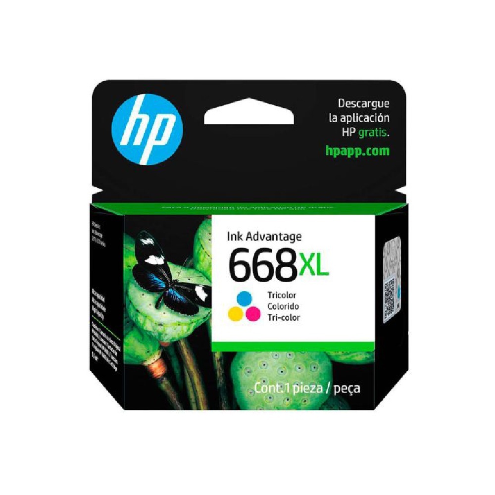 Cartucho de Tinta HP 668XL Colorido - 7FP38VL Cartucho de Tinta HP 668XL Colorido - 7FP38VL - Oferta na Shopee