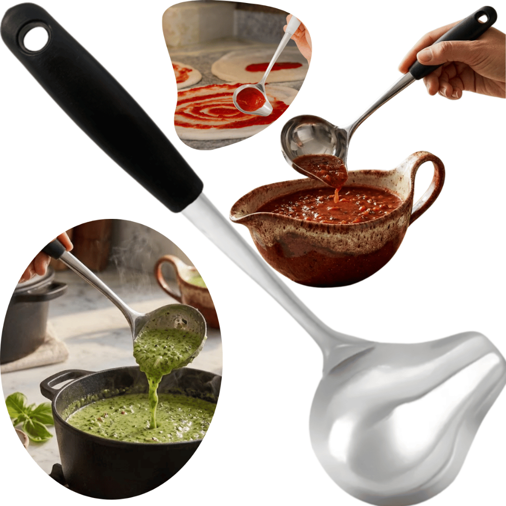 Concha Para Molho Servir Porção Bico Lateral Aço Inox Com Cabo Despejar Caldas Concha Para Molho Servir Porção Bico Lateral Aço Inox Com Cabo Despejar Caldas