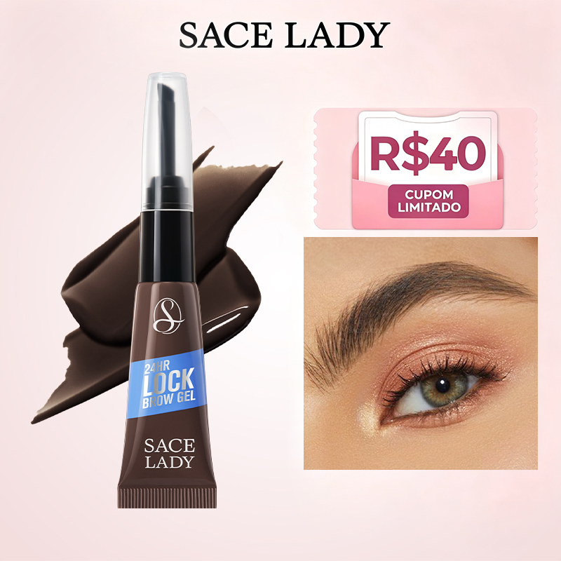 Gel para sobrancelhas SACE LADY 24h de Fixação Gel de Coloração de Longa Duração e à Prova d’Água Gel para sobrancelhas SACE LADY 24h de Fixação Gel de Coloração de Longa Duração e à Prova d’Água