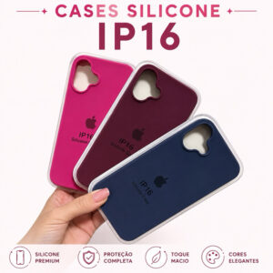 Capa  capinha case compativel  com iPhone 16 – Câmera Aberta Arredondada – Silicone Premium e macio. - Oferta na Shopee