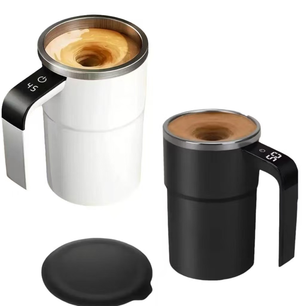 Copo Magnético de Mistura 380ml com Display de Temperatura, Caneca para Café e Mixer de Shake Copo Magnético de Mistura 380ml com Display de Temperatura, Caneca para Café e Mixer de Shake