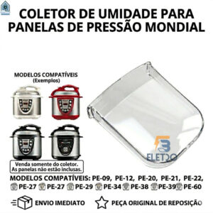 Coletor de Umidade para Panela de Pressão Elétrica Mondial PE-09 PE-12 PE-20 PE-38 PE-39 PE-60 - Oferta na Shopee
